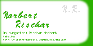 norbert rischar business card